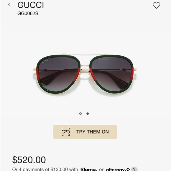 Gucci Aviator sunglasses - Picture 5 of 6